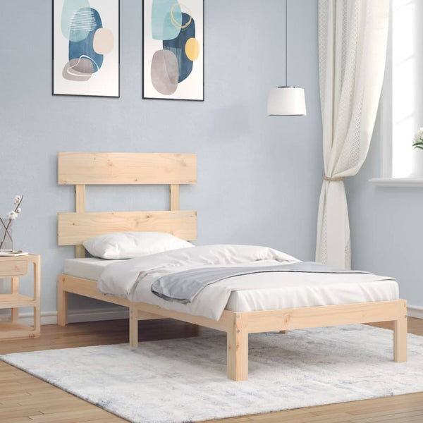 Sängynrunko Päädyllä Super King Size Täysi Puu