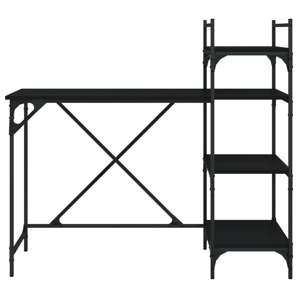 Tietokonepöytä Hyllyillä 120X47X109 Cm