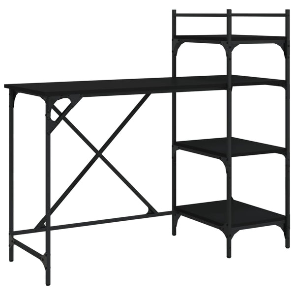 Tietokonepöytä Hyllyillä 120X47X109 Cm