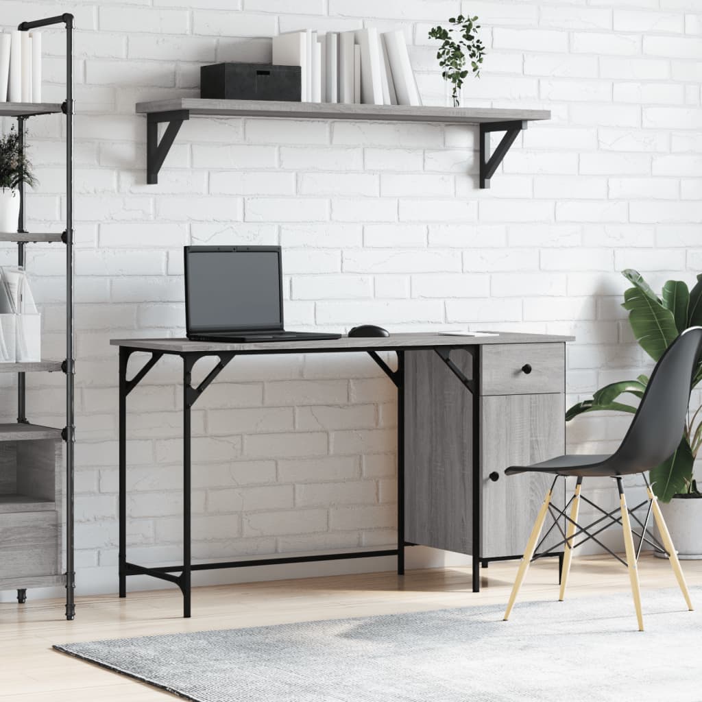 Työpöytä 131X48X75 Cm Tekninen Puu