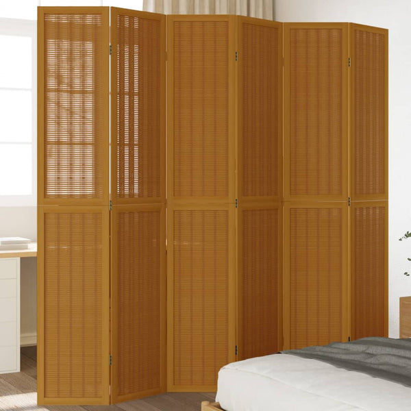 4-Paneelinen Tilanjakaja Ruskea Täysi Keisaripuu