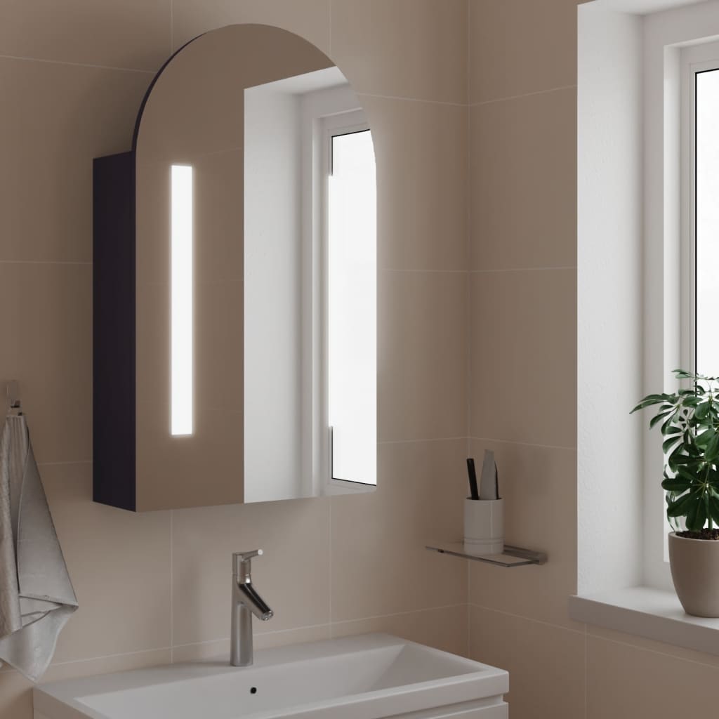 Kylpyhuoneen Peilikaappi Led-Valolla Kaari 42X13X70 Cm