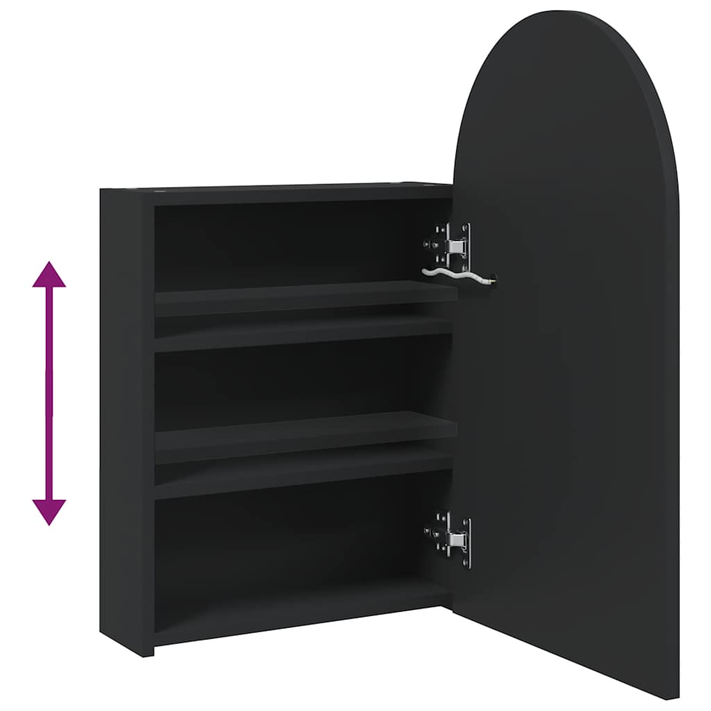 Kylpyhuoneen Peilikaappi Led-Valolla Kaari 42X13X70 Cm