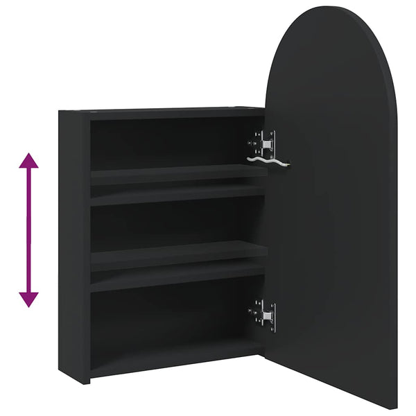 Kylpyhuoneen Peilikaappi Led-Valolla Kaari 42X13X70 Cm