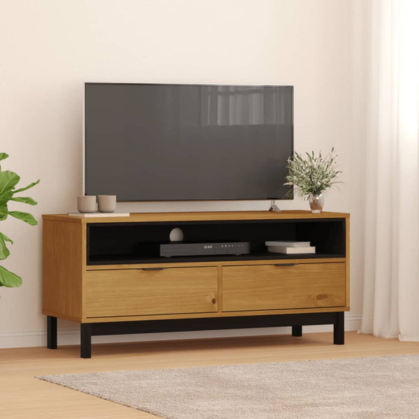Tv-Taso Flam 110X40X50 Cm Täysi Mänty