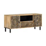 Tv-Taso 105X33X46 Cm Täysi Mangopuu