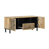 Tv-Taso 105X33X46 Cm Täysi Mangopuu