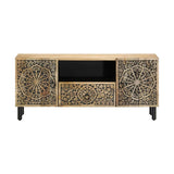 Tv-Taso 105X33X46 Cm Täysi Mangopuu