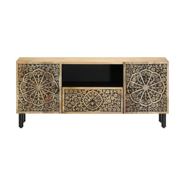 Tv-Taso 105X33X46 Cm Täysi Mangopuu