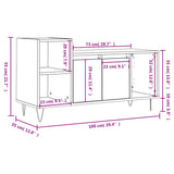 Tv-Taso 100X35X55 Cm Tekninen Puu