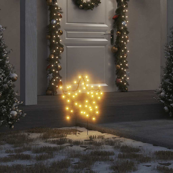Jouluvalot Star Silhouette 80 Leds Lämmin Valkoinen
