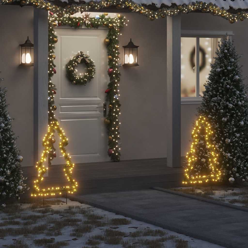 Joulukuusi Valokoriste Maapiikeillä 115 Led-Valoa 90 Cm 62 X 90 Cm
