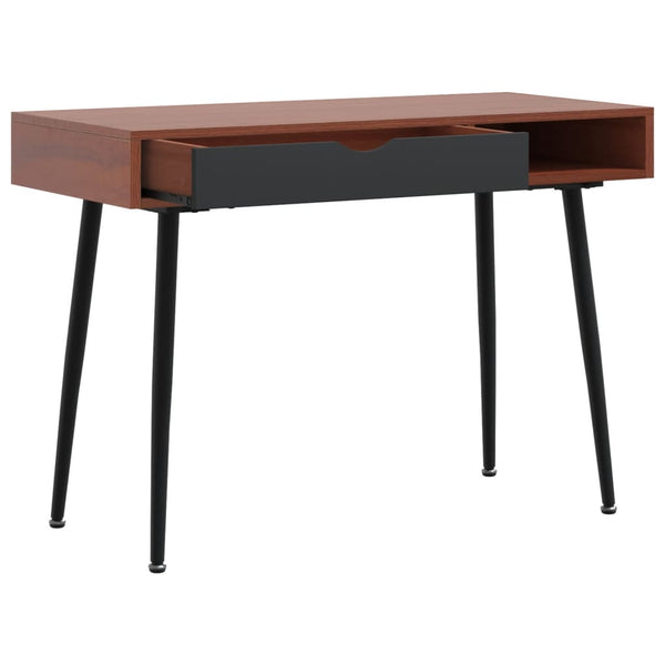 Tietokonepöytä Laatikolla Ruskea 110X50X75 Cm Tekninen Puu