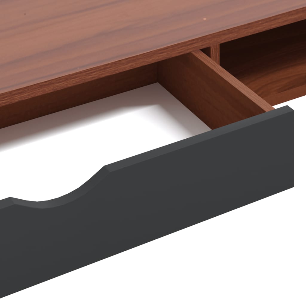 Tietokonepöytä Laatikolla Ruskea 110X50X75 Cm Tekninen Puu