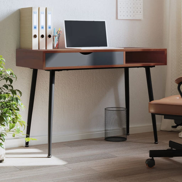 Tietokonepöytä Laatikolla Ruskea 110X50X75 Cm Tekninen Puu