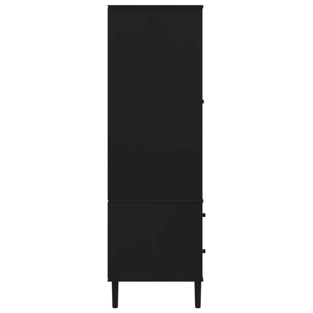 Vaatekaappi Senja Rottinkityyli 90X55X175 Cm Täysi Mänty