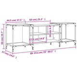 Tv-Taso 153X37X50 Cm Tekninen Puu