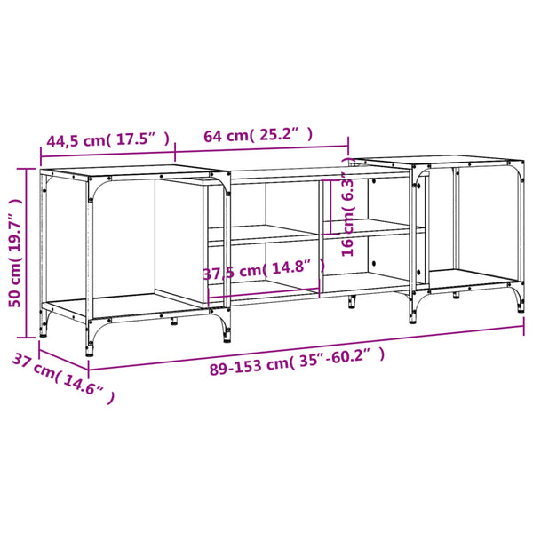 Tv-Taso 153X37X50 Cm Tekninen Puu