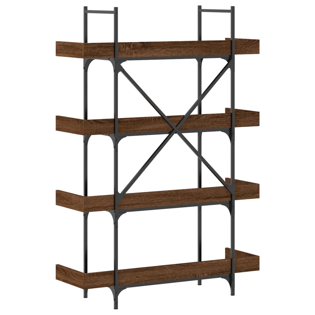 Kirjahylly 4 Tasoa 100X33X145,5 Cm Tekninen Puu