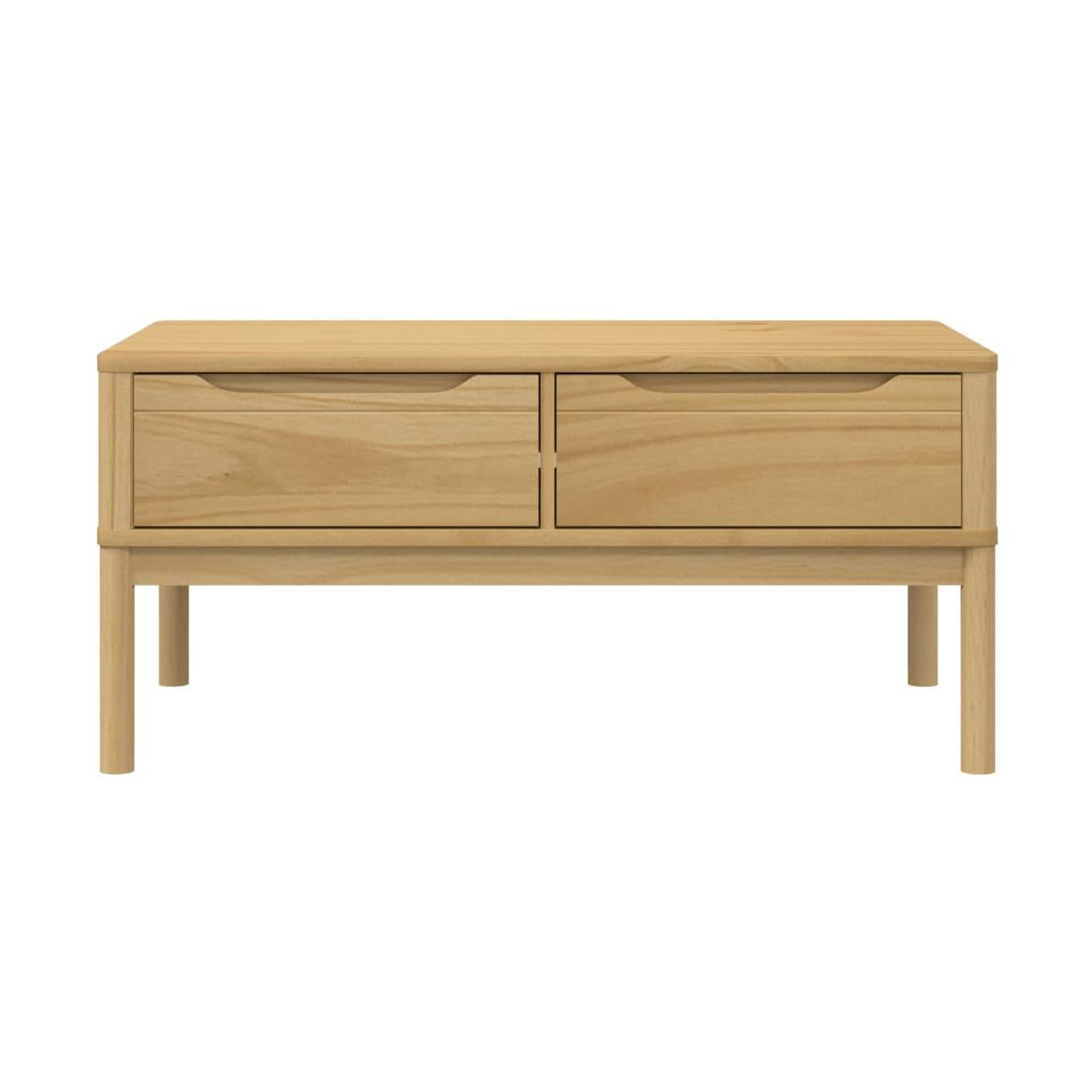 Sohvapöytä Floro 99X55,5X45 Cm Täysi Mänty