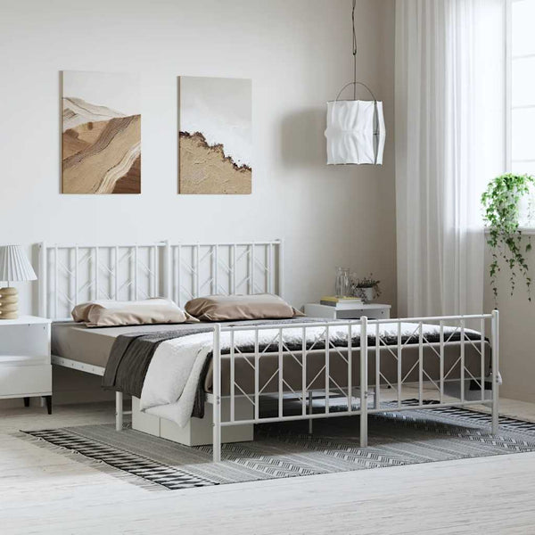 Metallinen Sängynrunko Päädyllä