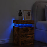 Yöpöytä Led-Valoilla 35X39X55 Cm