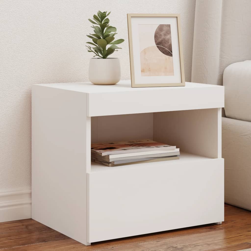Yöpöytä Led-Valoilla 50X40X45 Cm