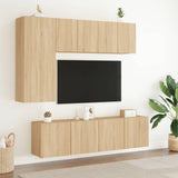 Tv-Kaapit Seinäkiinnitettävä 2 Kpl Sonoma-Tammi 60X30X41 Cm
