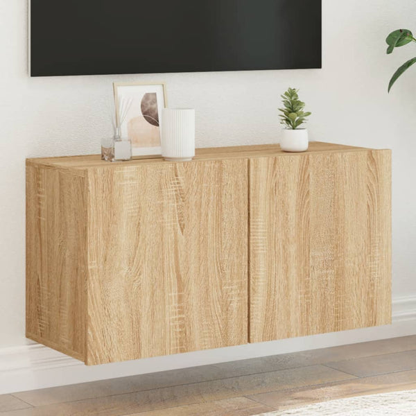 Tv-Kaappi Seinäkiinnitettävä Sonoma-Tammi 80X30X41 Cm