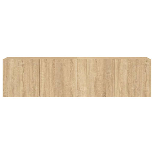 Tv-Kaapit Seinäkiinnitettävä 2 Kpl Sonoma-Tammi 80X30X41 Cm