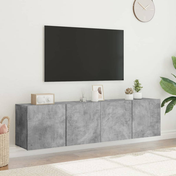 Tv-Kaapit Seinäkiinnitettävä 2 Kpl 80X30X41 Cm