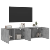 Tv-Kaapit Seinäkiinnitettävä 2 Kpl 80X30X41 Cm