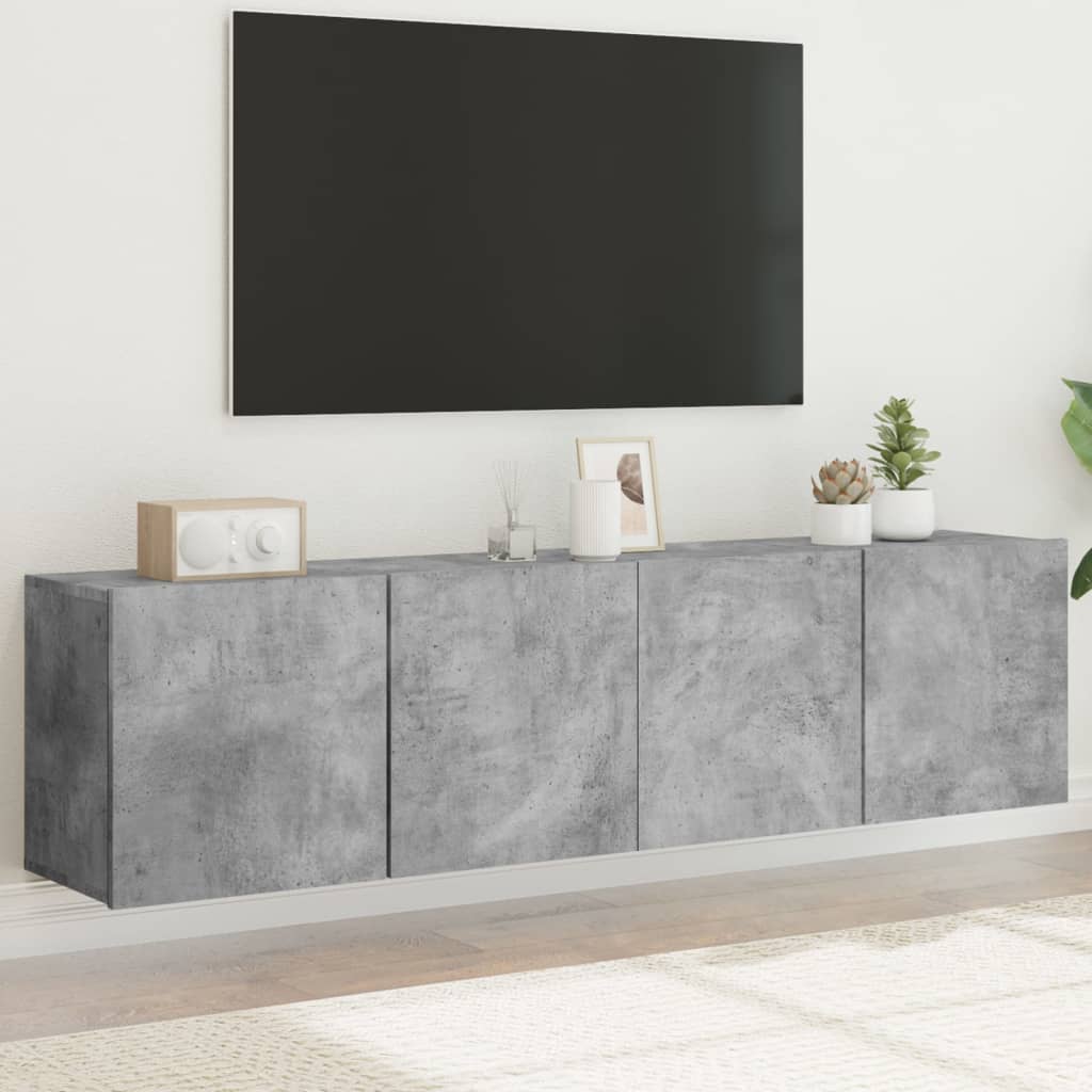 Tv-Kaapit Seinäkiinnitettävä 2 Kpl 80X30X41 Cm
