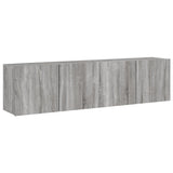 Tv-Kaapit Seinäkiinnitettävä 2 Kpl 80X30X41 Cm