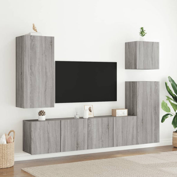 Tv-Kaapit Seinäkiinnitettävä 2 Kpl 80X30X41 Cm