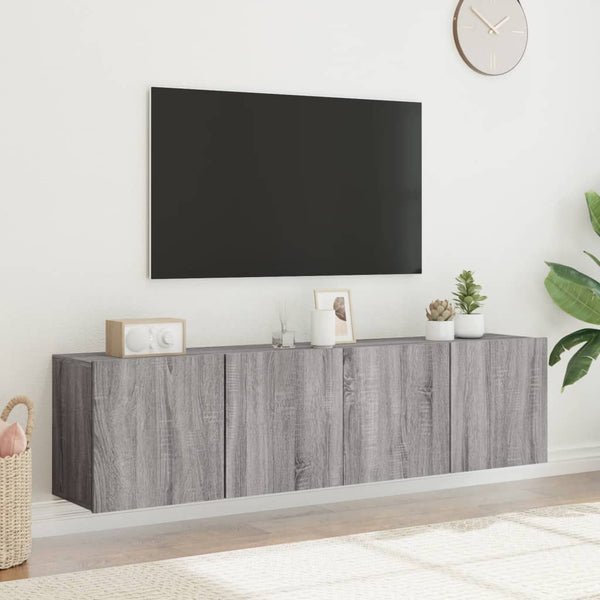 Tv-Kaapit Seinäkiinnitettävä 2 Kpl 80X30X41 Cm