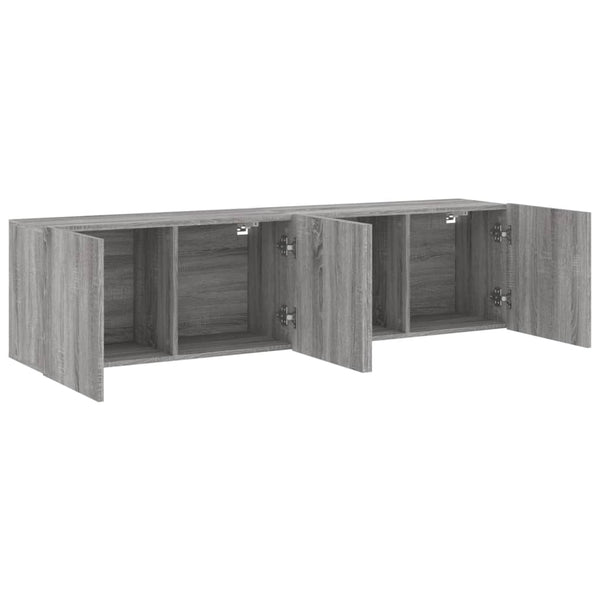 Tv-Kaapit Seinäkiinnitettävä 2 Kpl 80X30X41 Cm