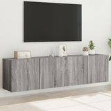 Tv-Kaapit Seinäkiinnitettävä 2 Kpl 80X30X41 Cm