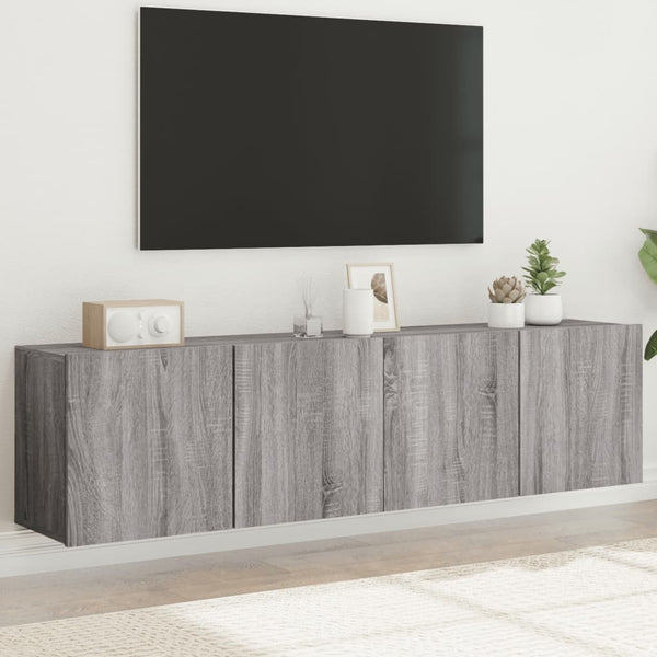 Tv-Kaapit Seinäkiinnitettävä 2 Kpl 80X30X41 Cm