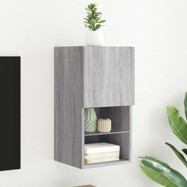Tv-Kaapit Led-Valoilla 2 Kpl 30,5X30X102 Cm