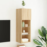 Tv-Kaapit Led-Valoilla 2 Kpl 30,5X30X102 Cm