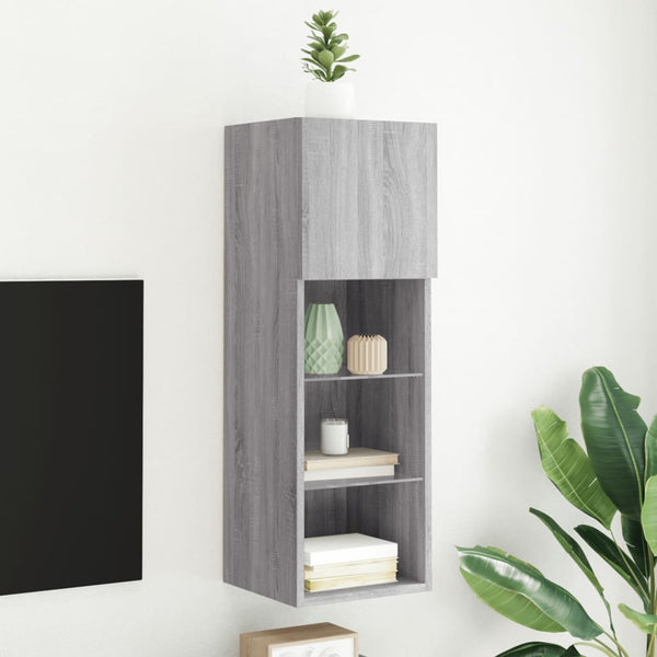 Tv-Kaapit Led-Valoilla 2 Kpl 30,5X30X102 Cm
