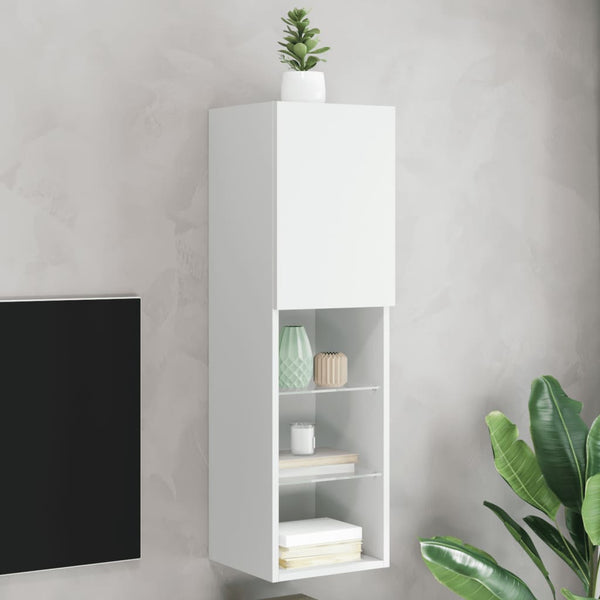 Tv-Kaapit Led-Valoilla 2 Kpl 30,5X30X102 Cm