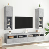 Tv-Kaapit Led-Valoilla 2 Kpl 30,5X30X102 Cm
