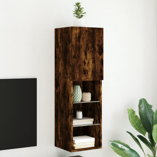 Tv-Kaapit Led-Valoilla 2 Kpl 30,5X30X102 Cm
