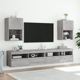 Tv-Kaapit Led-Valoilla 2 Kpl 30,5X30X102 Cm