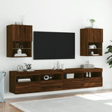 Tv-Kaapit Led-Valoilla 2 Kpl 30,5X30X102 Cm