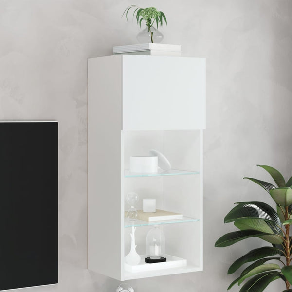Tv-Kaapit Led-Valoilla 2 Kpl 30,5X30X102 Cm