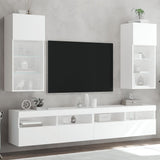 Tv-Kaapit Led-Valoilla 2 Kpl 30,5X30X102 Cm