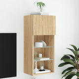 Tv-Kaapit Led-Valoilla 2 Kpl 30,5X30X102 Cm